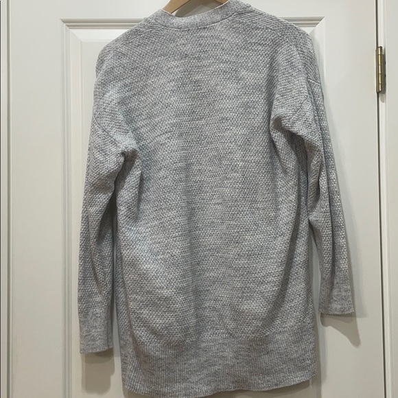 Abercrombie & Fitch cotton grey open front sweater - Picture 3 of 6